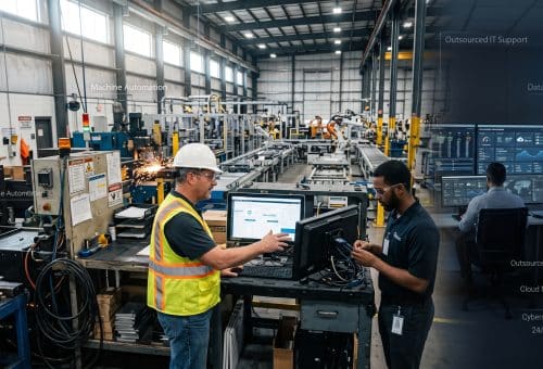 Managed IT Services for Manufacturing: What to Outsource and What to Keep